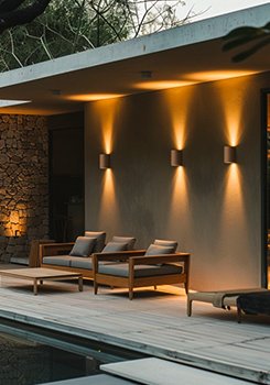 Explore contemporary wall lights designed to provide ambient illumination, architectural elegance, and energy-efficient performance for indoor and outdoor spaces.